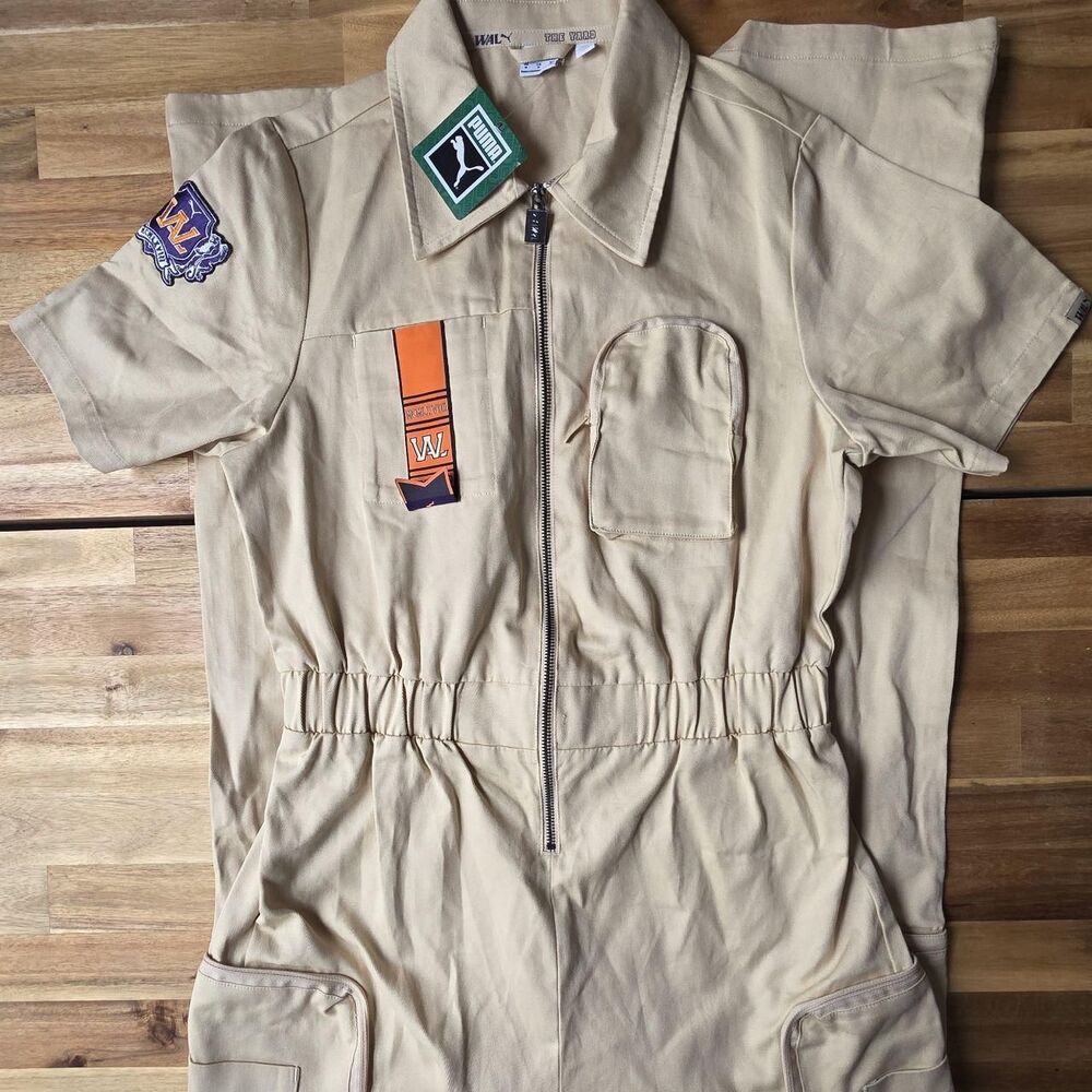 Puma Men's Tan and Cream Jumpsuit